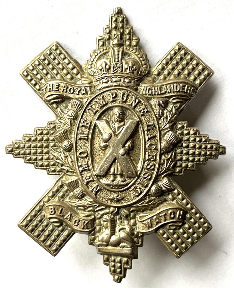 WW1 BLACK WATCH CAP BADGE