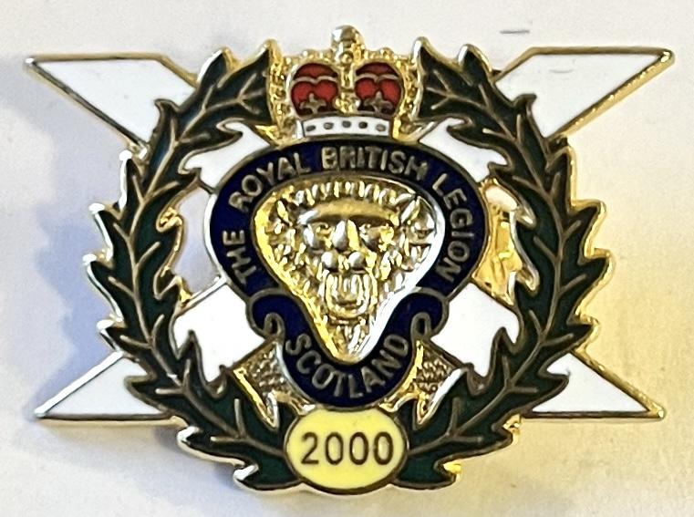 ROYAL BRITISH LEGION - SCOTLAND - 2000 LAPEL BADGE