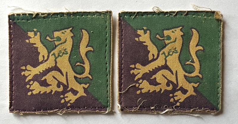 WW2 SCOTTISH - NORTH HIGHLAND COMMAND PRINTED FORMATION SIGNS - PAIR