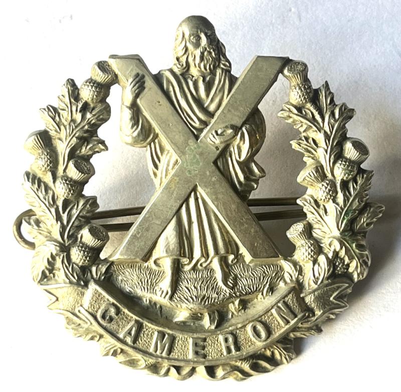 WW1 - CAMERON HIGHLANDERS CAP BADGE