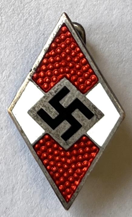 WW2 GERMAN HITLER YOUTH CAP DIAMOND BY ZIMMERMANN
