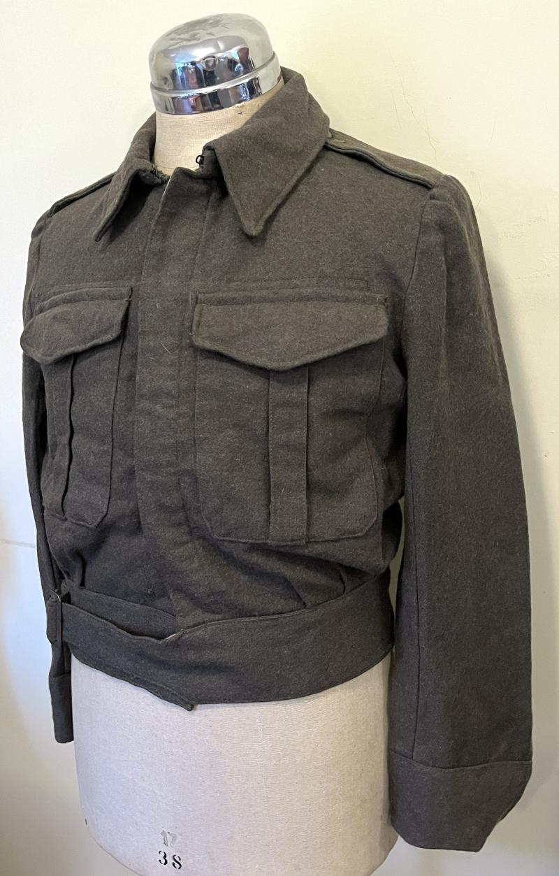 WW2 BRITISH BATTLE DRESS TUNIC -  SOUTH AFRICAN MADE 1945 DATED