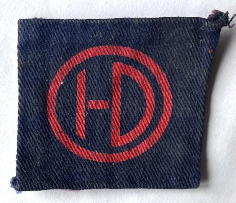 WW2 PRINTED  BRITISH HIGHLAND DIVISION - HD - PATCH