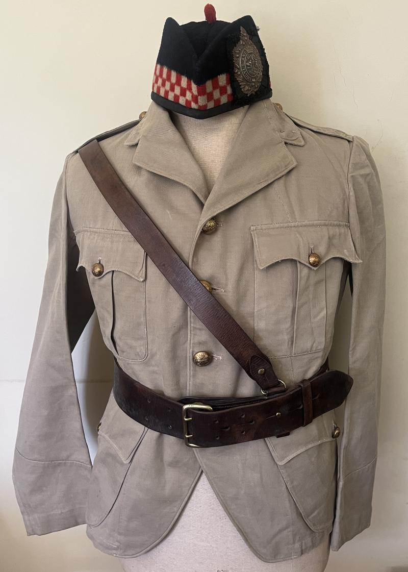 WW2 ARGYLL & SUTHERLAND HLDRS. OFFICERS TROPICAL TUNIC