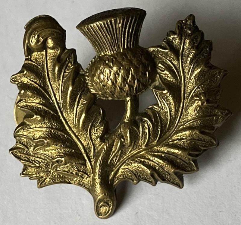 93RD OF FOOT,  (A.&S.H.) OFFICERS COLLAR BADGE