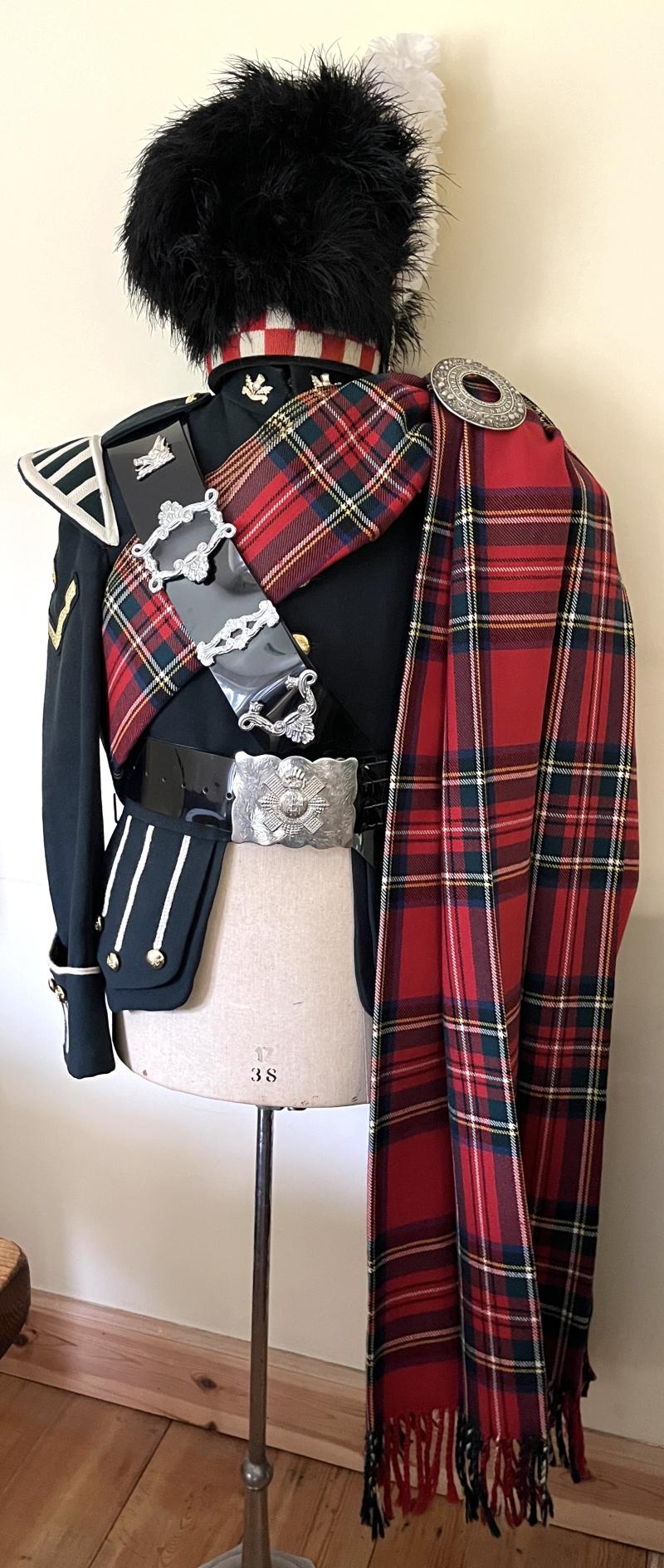 ARMY PIPERS ROYAL STEWART PLAID