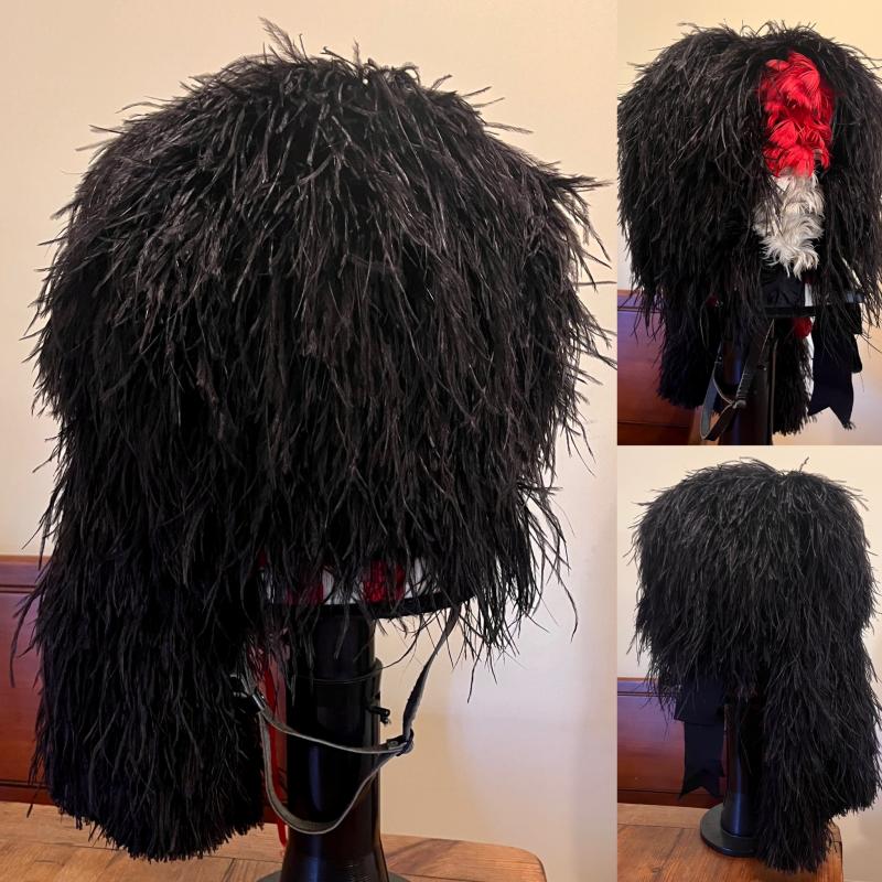 ARMY ISSUE PIPERS FEATHER BONNET