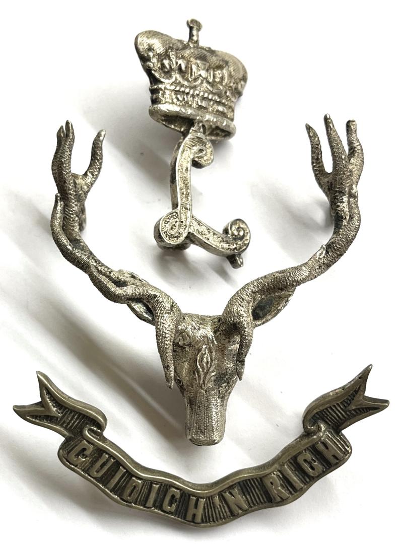 WW1 - SEAFORTH HLDRS. - OFFICERS CAP BADGE