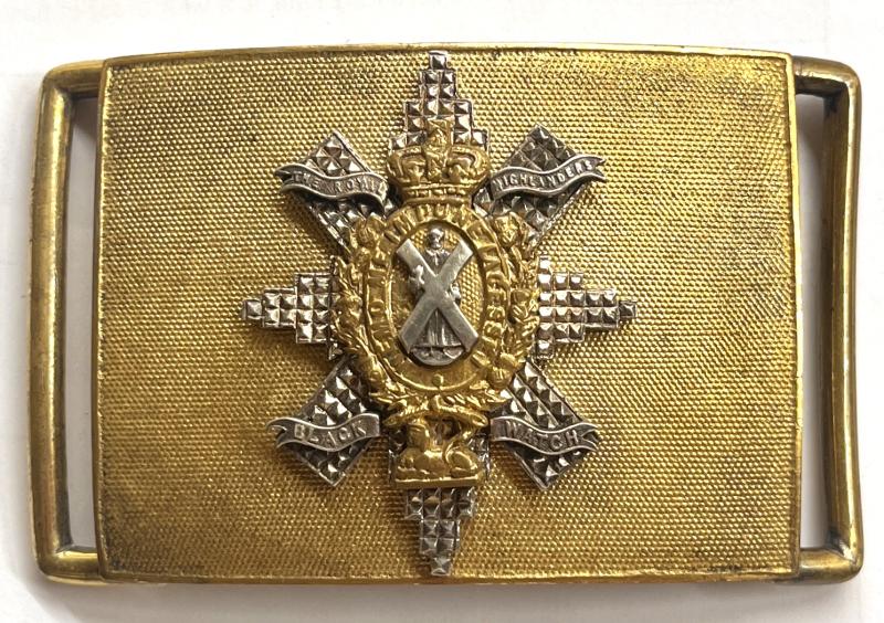 BLACK WATCH - VICTORIAN - OFFICERS WAIST BELT PLATE - KIRKWOODS