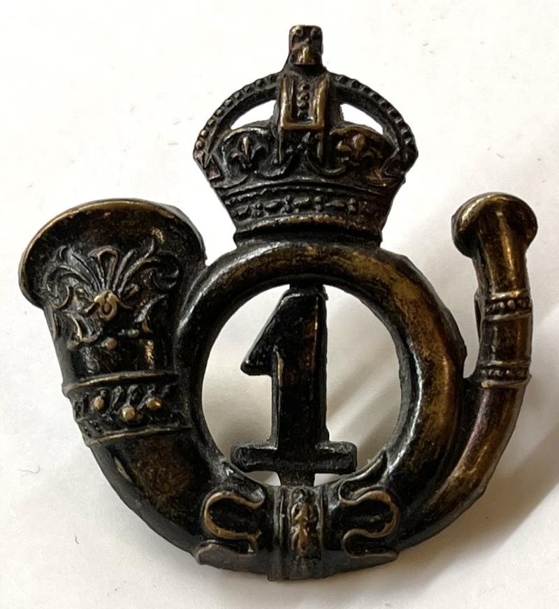 1ST LANARKSHIRE ( CAMERONIANS ) - 2 PIECE BADGE