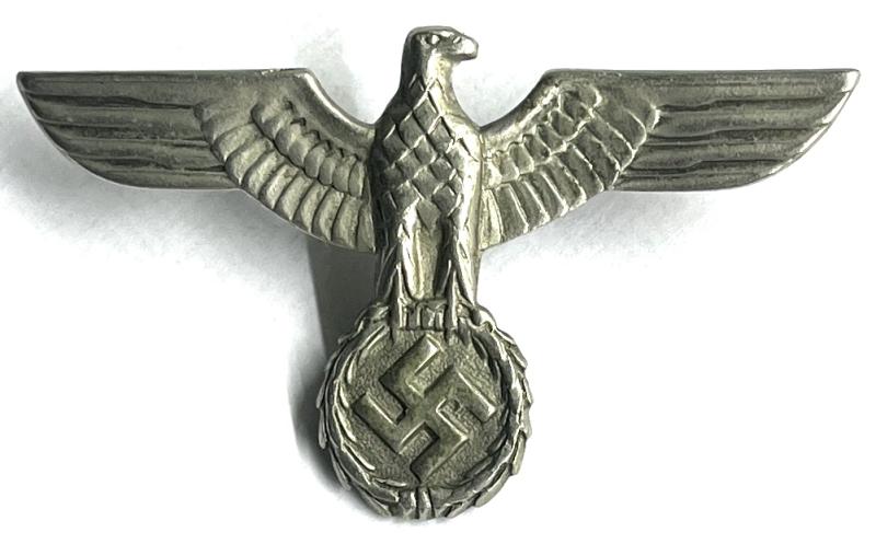 WW2 GERMAN ARMY - 1ST PATTERN METAL CAP EAGLE - M34 - RARE