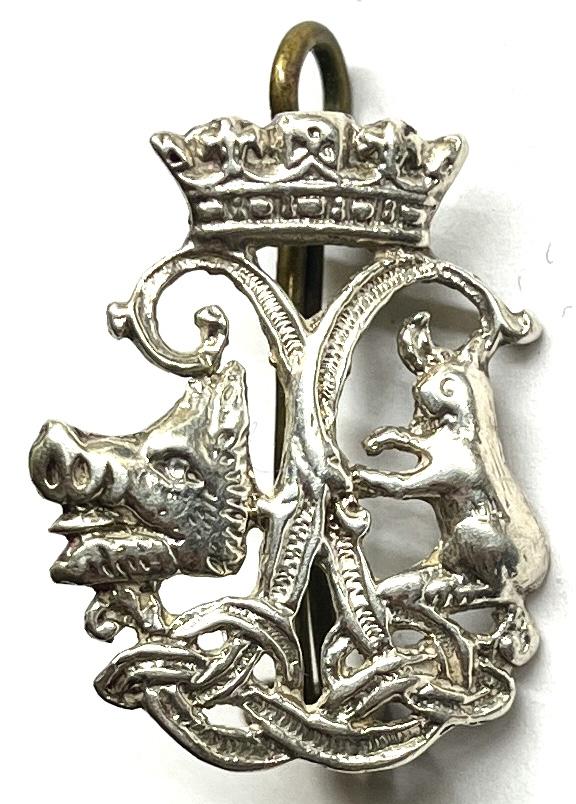 ARGYLL & SUTHERLAND HIGHLANDERS EDINBURGH SILVER SPORRAN BADGE