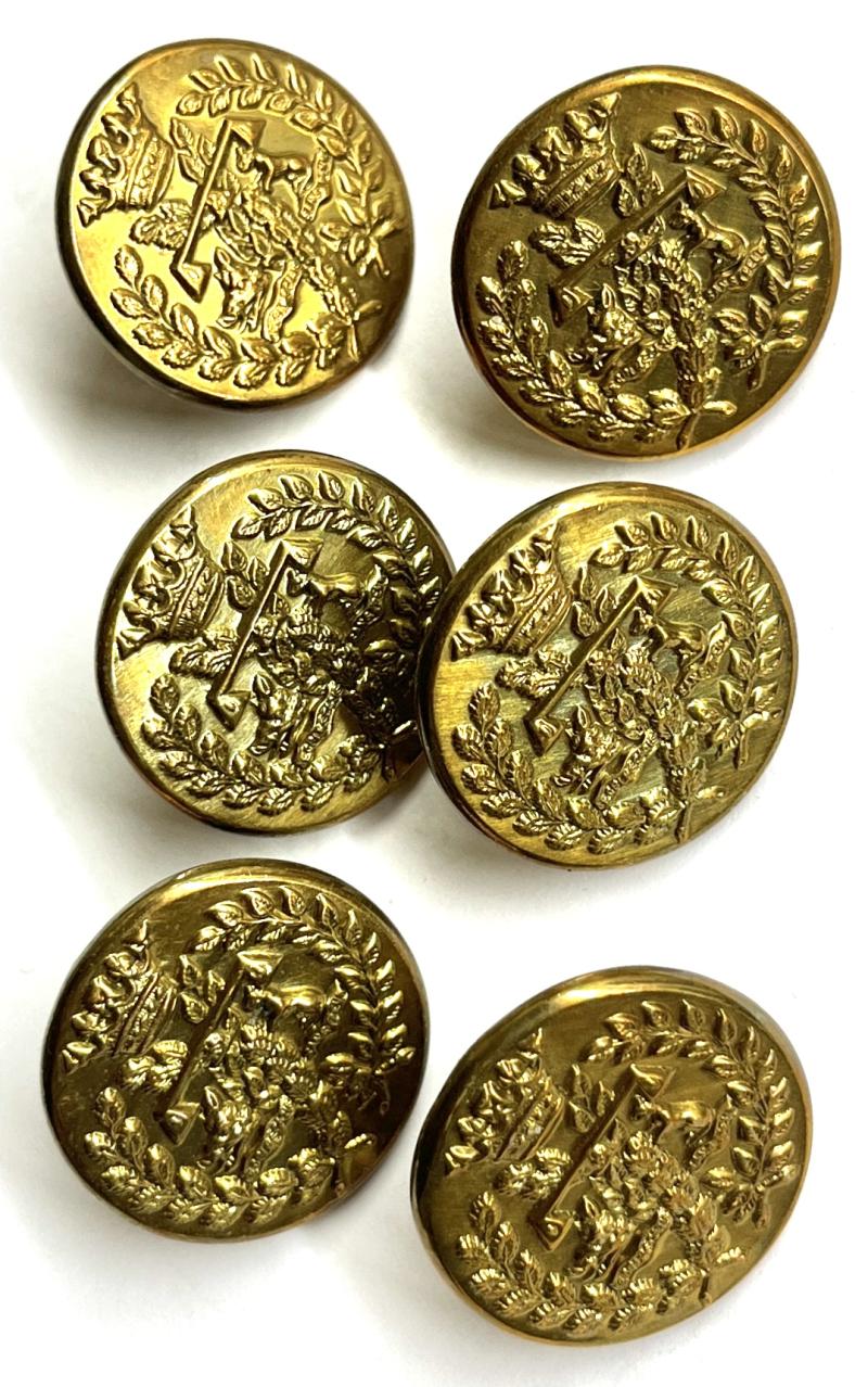 ARGYLL & SUTHERLAND HIGHLANDERS SET OF 6 LARGE FLAT BUTTONS