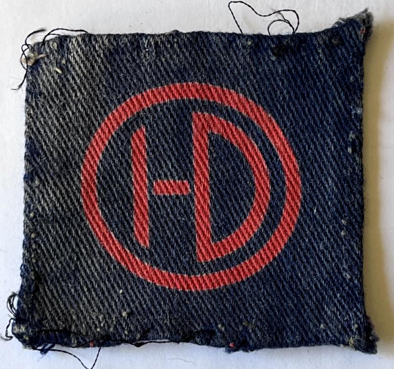 WW2 PRINTED HIGHLAND DIVISION HD PATCH - UNIFORM REMOVED