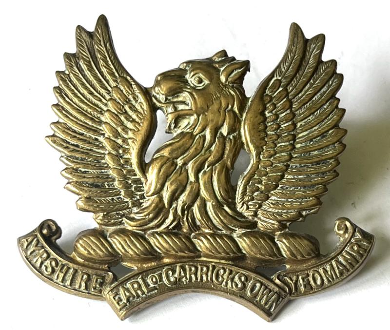 WW1 - AYRSHIRE YEOMANRY CAP BADGE