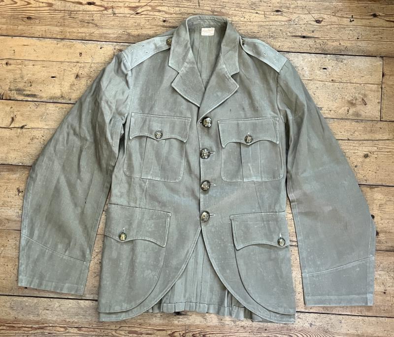 WW2 - H.L.I. ( HIGHLAND LIGHT INFANTRY ) OFFICERS TROPICAL K.D. TUNIC - ATTRIBUTED