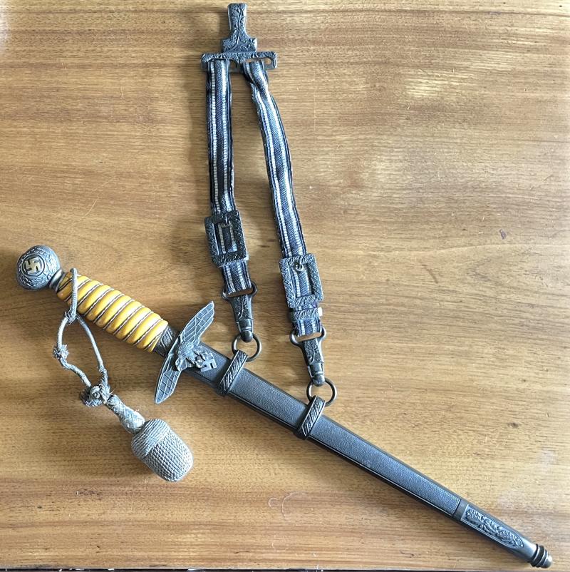 WW2 GERMAN 2ND PATTERN LUFTWAFFE DAGGER - EICKHORN - VET BRING BACK