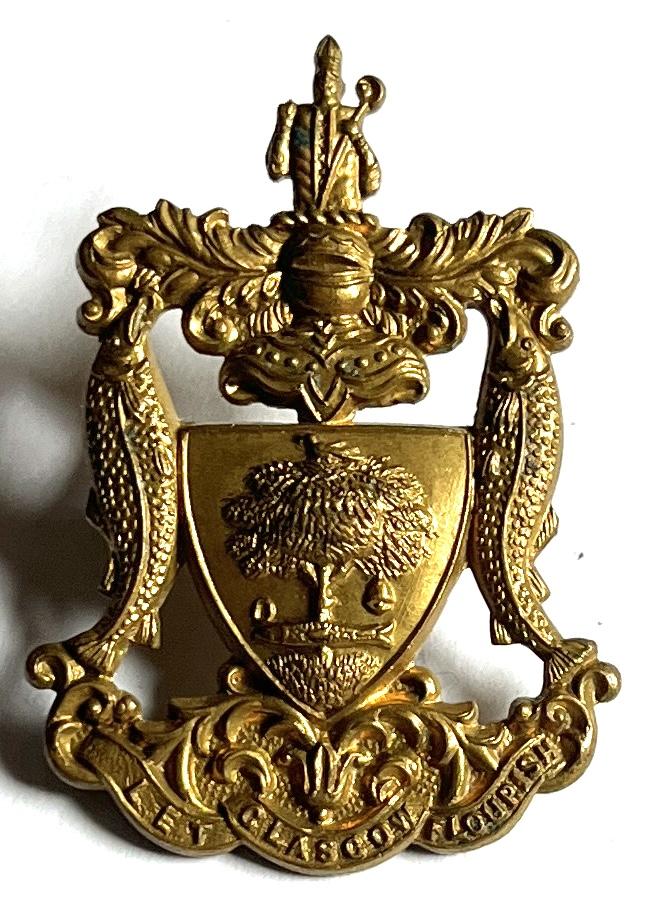 GLASGOW TRAMWAYS CAP BADGE
