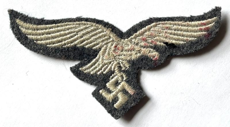WW2 GERMAN LUFTWAFFE EMBROIDERED BREAST EAGLE - UNIFORM REMOVED