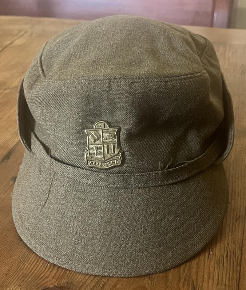 WW2 - W.A.A.S.  Women Auxiliary Army Service SOUTH AFRICAN WOMENS AUXILIARY KHAKI SERVICE FIELD CAP