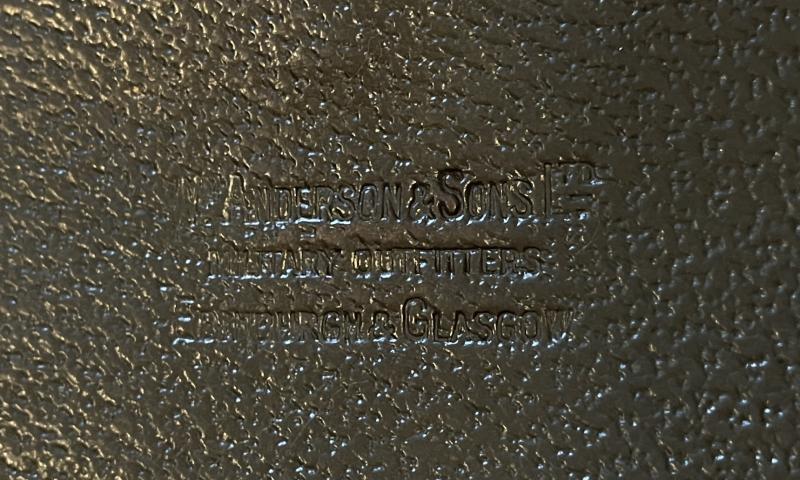 WW2 - CAMERON HIGHLANDERS OFFICERS LEATHER DAY SPORRAN - ANDERSONS