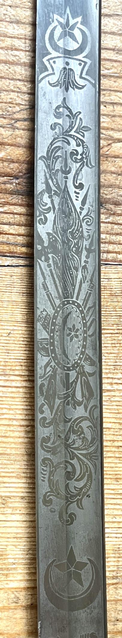 WW1 TURKISH OFFICERS SWORD