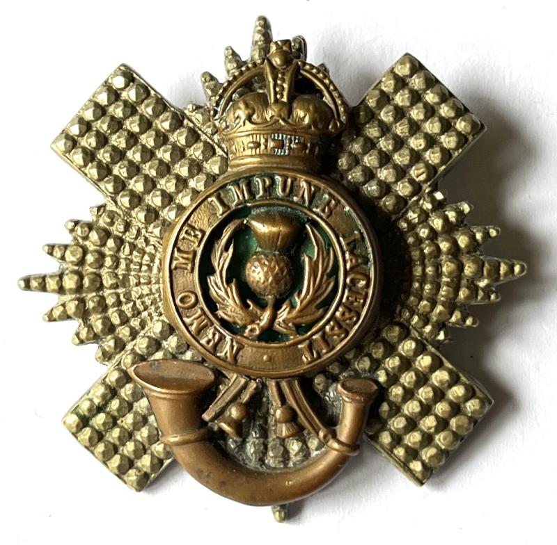 4TH / 5TH ROYAL SCOTS - OFFICERS BI - METAL CAP BADGE - MARSHALL & AITKEN