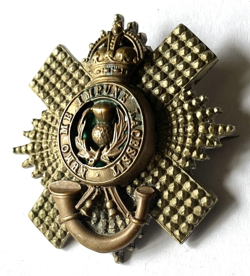 4TH / 5TH ROYAL SCOTS - OFFICERS BI - METAL CAP BADGE - MARSHALL & AITKEN