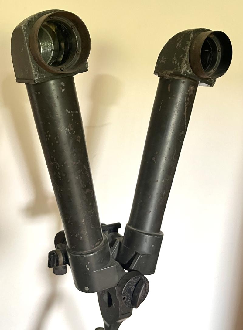 WW1 GERMAN CARL ZEISS TRENCH SCISSOR BINOCULARS ON STAND