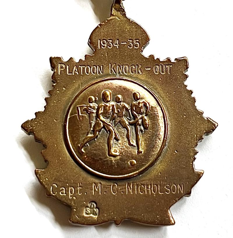 THE BORDER REGIMENT PRE WAR OFFICERS SPORTS MEDAL - NAMED