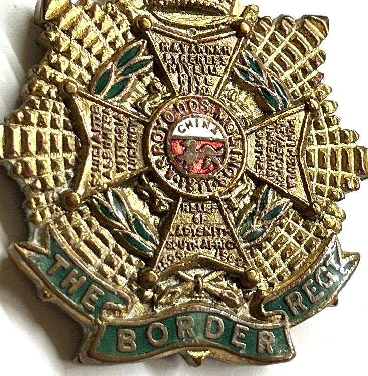 THE BORDER REGIMENT PRE WAR OFFICERS SPORTS MEDAL - NAMED