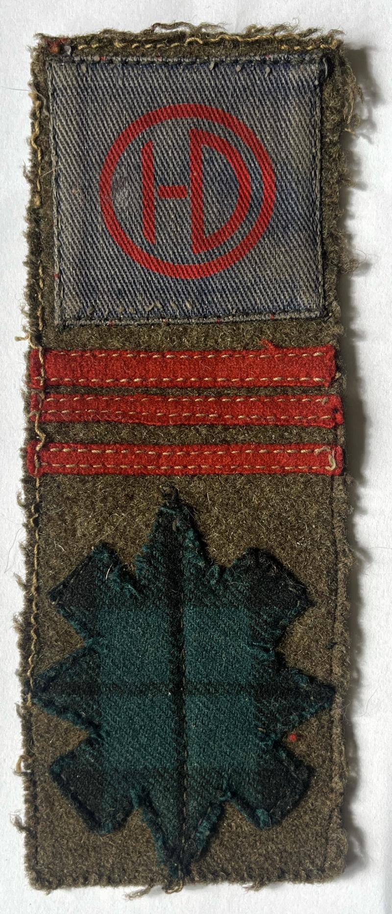 BLACK WATCH  51ST HIGHLAND DIV. - BATTLE DRESS SLEEVE COMBINATION
