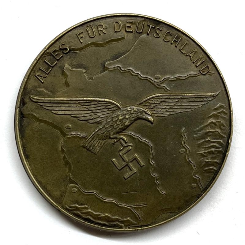 WW2 GERMAN - LUFTWAFFE AWARD FOR LOYAL SERVICE IN NORTHERN FRANCE