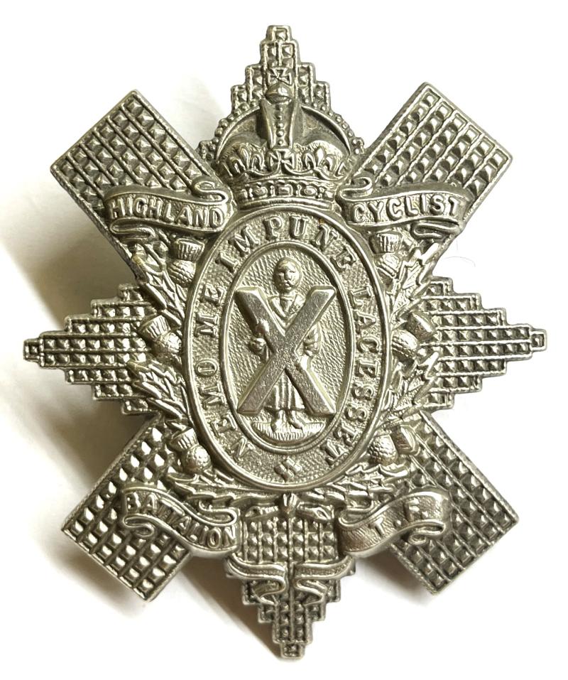 WW1 HIGHLAND CYCLIST GLENGARRY BADGE