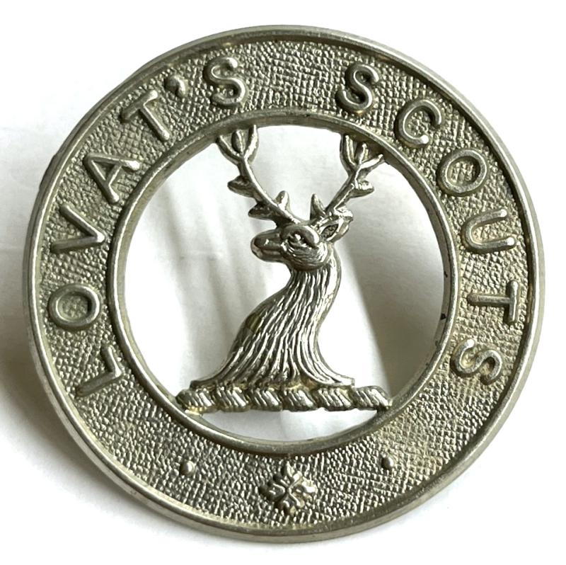 WW1 LOVAT’S GLENGARRY SCOTS BADGE