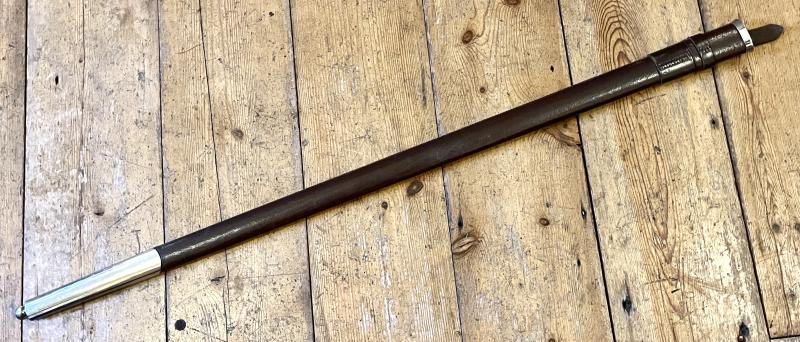 BRITISH  HIGHLAND OFFICERS BROADSWORD  LEATHER FIELD SCABBARD