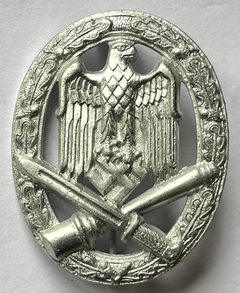 WW2 GERMAN - GENERAL ASSAULT BADGE - KARL WUSTER