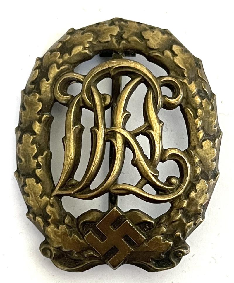 WW2 GERMAN DRL SPORTS BADGE - BRONZE - WERNSTEIN