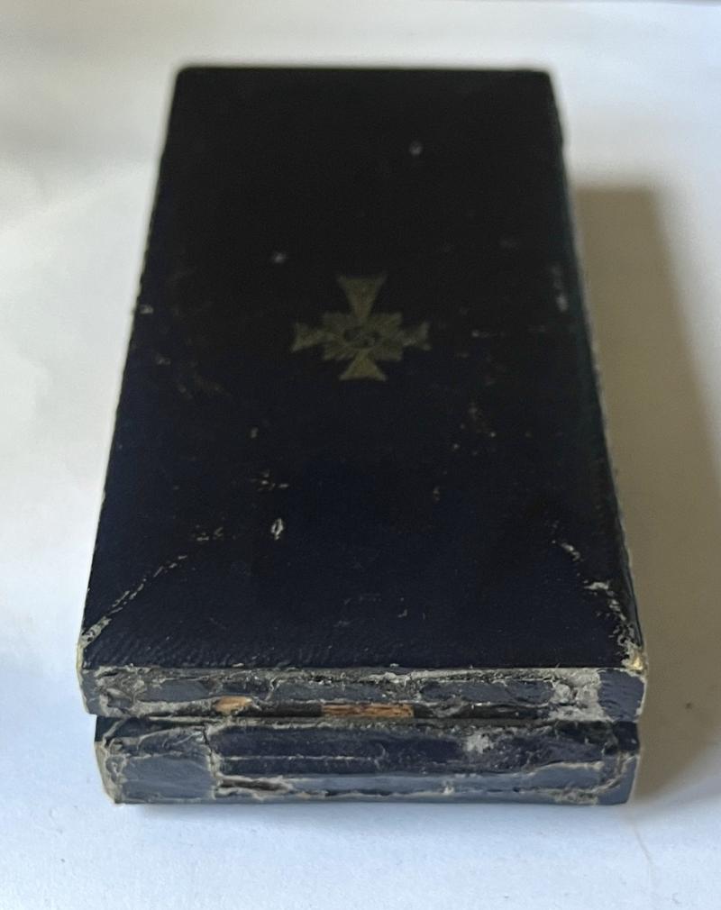 GERMAN MOTHER CROSS GOLD GRADE BOXED - SIEPER & SOHN