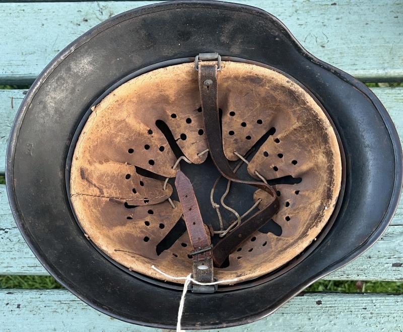 WW2 GERMAN LUFTWAFFE M40 HELMET CAMO HELMET - HUGE SIZE