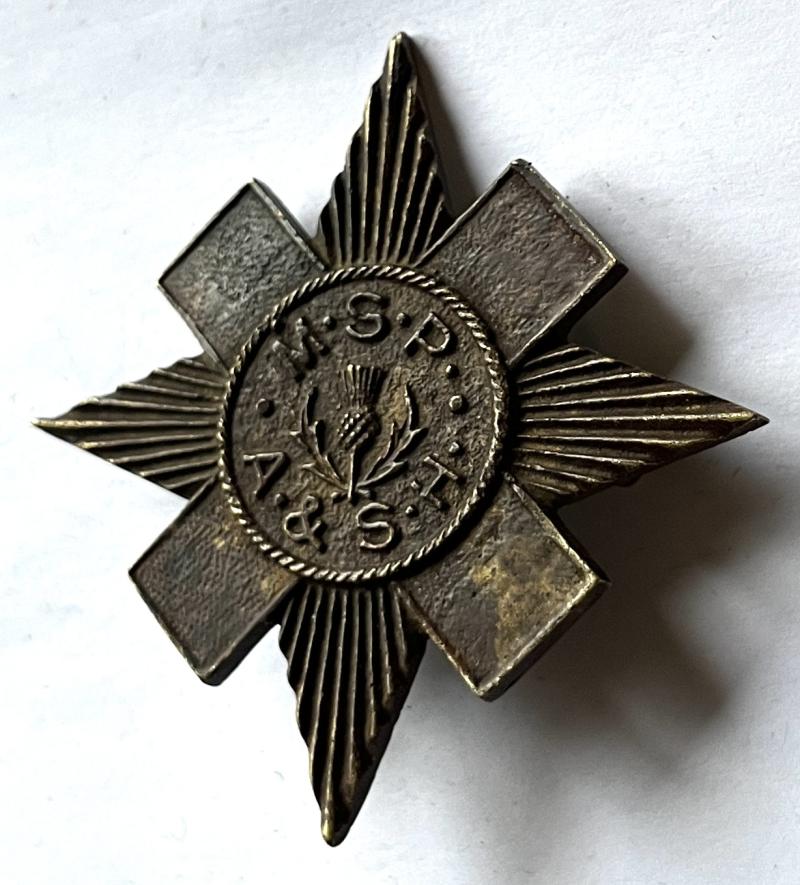 ARGYLL & SUTHERLAND HIGHLANDERS MUSIC SCHOOL OF PIPING BRONZE BADGE