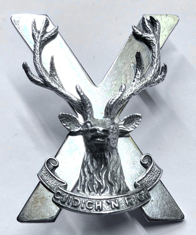 51ST HIGHLAND BRIGADE -  OFFICERS  CAP  BADGE