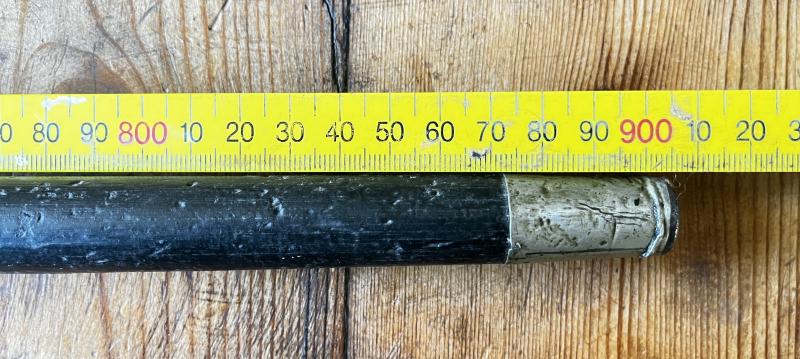 90TH OF FOOT - PERTHSHIRE VOLS - 2ND CAMERONIANS R.S.M.'S STICK