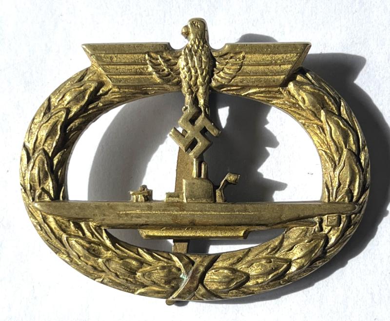 WW2 GERMAN EARLY- 1ST TYPE U BOAT AWARD - TOMBAK - SCHWERIN