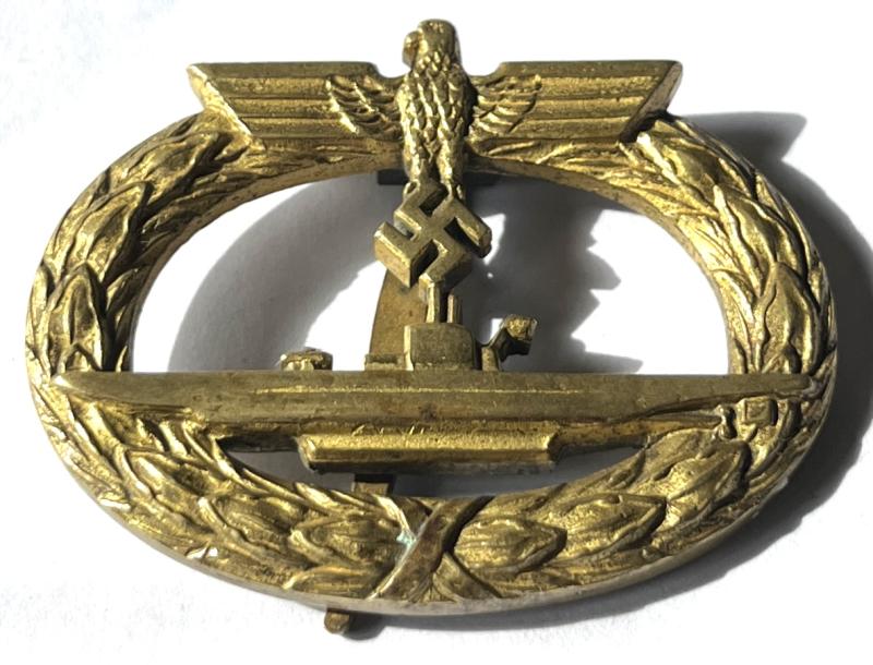WW2 GERMAN EARLY- 1ST TYPE U BOAT AWARD - TOMBAK - SCHWERIN