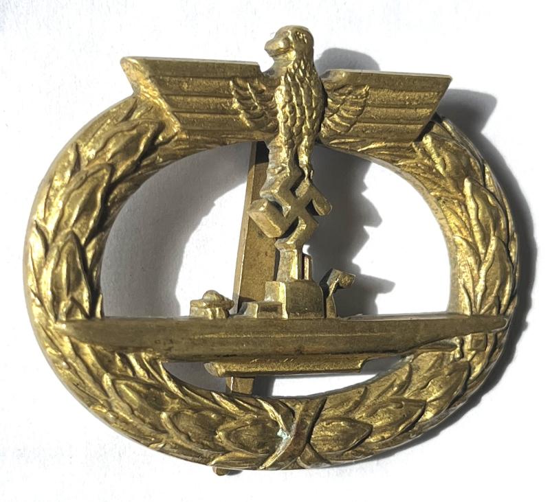 WW2 GERMAN EARLY- 1ST TYPE U BOAT AWARD - TOMBAK - SCHWERIN