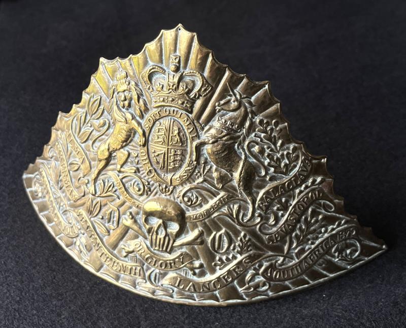 VICTORIAN -17TH LANCERS CZAPKA - HELMET PLATE
