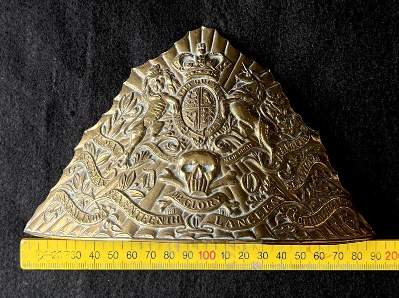 VICTORIAN -17TH LANCERS CZAPKA - HELMET PLATE