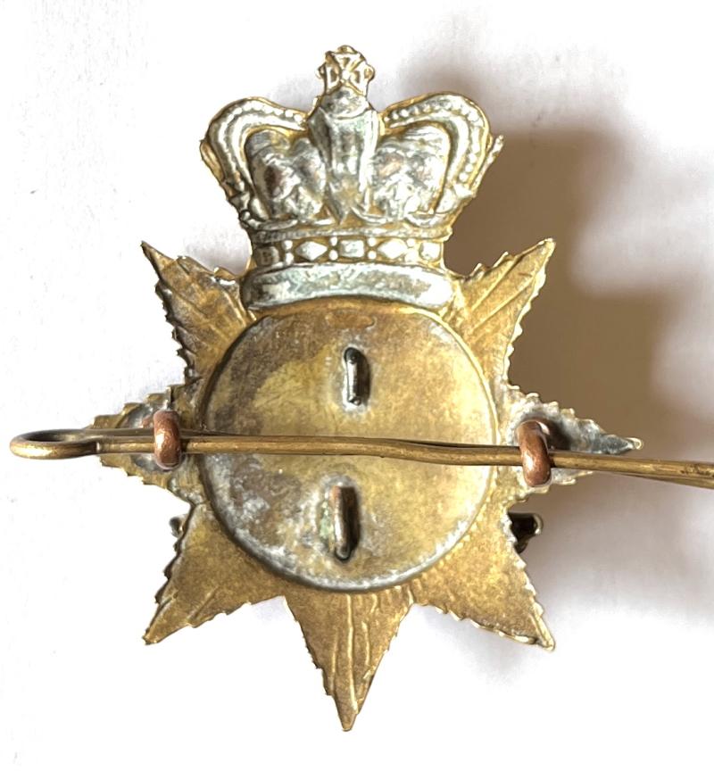 VICTORIAN 17TH LANCERS 2 PIECE BI METAL BANDSMANS BADGE