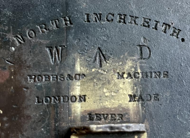 WW1 - RIVER FORTH GUN BATTERY - INCHKEITH ISLAND ARMOURY PADLOCK WITH KEY